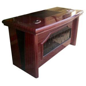 1.4 Metre Executive Office Table With Attached Chest of Drawers – Brown