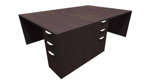 3 In One Workstation with Immovable Drawer