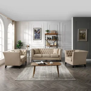 3+2+1 Seater Sofa Set with Cushions
