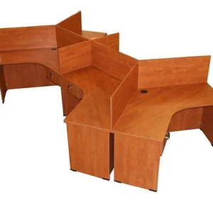 6 seater workstations Wooden Design