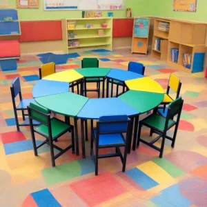 8 Seat Round Student Activity Table Basic – Multiple1-4