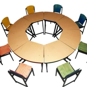 8-Seat-Round-Student-Activity-Table-Basic-1-4-Wooden-table