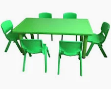 Kindergarten-Learning-Classroom-Table-And-6-Chairs-Set-155-x-76-x-48cm
