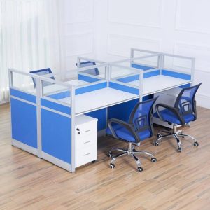 Four Person Workstation Desk