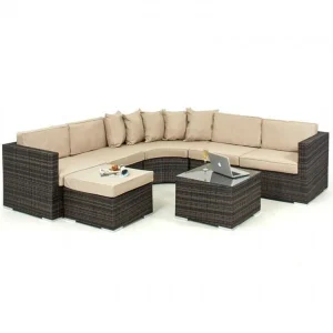 Barcelona 6-7 Seater Rattan Corner Sofa Set