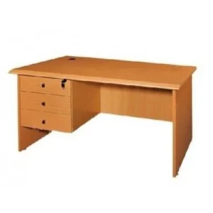 Beech Office Table With Drawer – 4 Feet