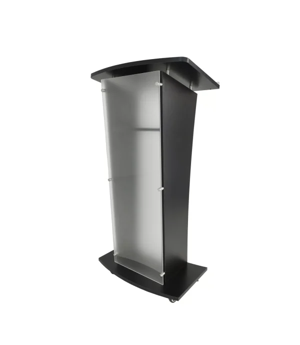 Black Wood Acrylic Podium Church Pulpit School Debate Lectern
