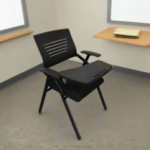 Ergonomic Chair With Writing Pad – Black 02