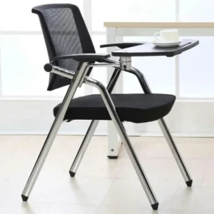 Ergonomic Chair With Writing Pad – Black 04