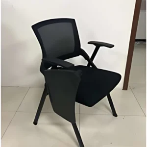 Ergonomic Chair With Writing Pad – Black 01
