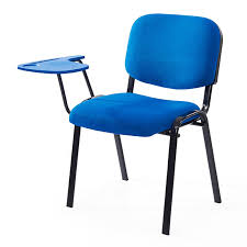 Fabric – Chair-With-Writing-Pad-Blue