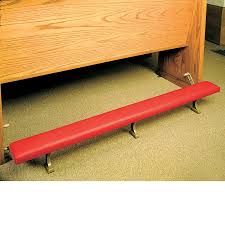 Wooden with leather Pew Kneeler