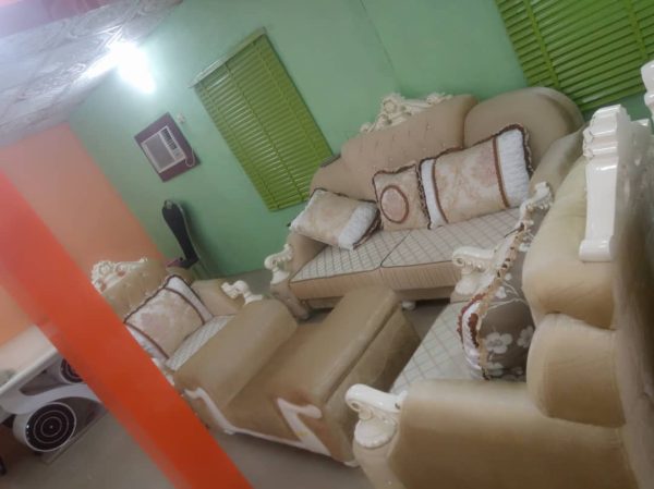 Classic leather Royal Luxury sofa set