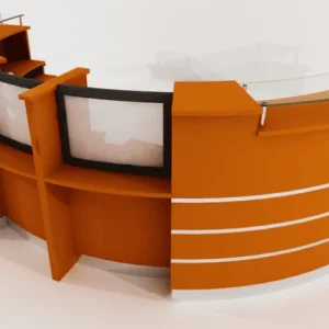 Crescent Reception desk – 5.4metre