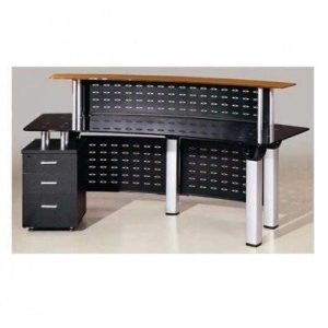 Glass Reception Desk – 1.6 Meter