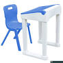 Graduate Flip Top Desk + Chair Set- 13years plus Blue