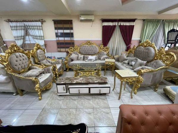 Grey Victorian royal sofa Set