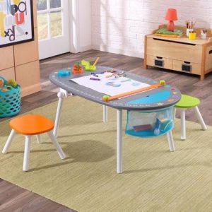 Kidkraft-Chalkboard-Art-Table-With-Stools