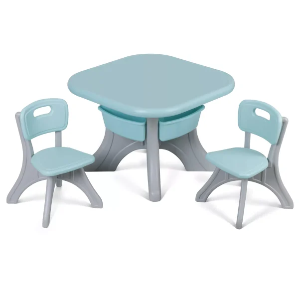 Kids-Plastic-Table-and-2-Chair-Set-Toy-Storage-Furniture-for-Reading-Art-Craft