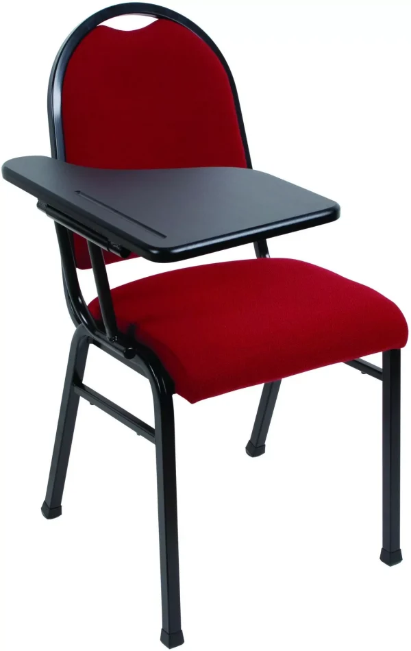 Lecture Chair Red-with- Black writing Pad