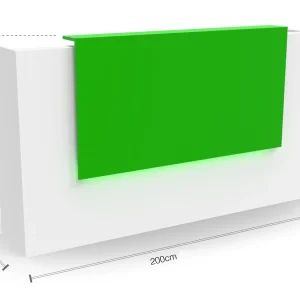 Modern-Wood-Reception-Table-2mtr-white-and-green