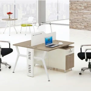 Two Person Workstation with Drawer