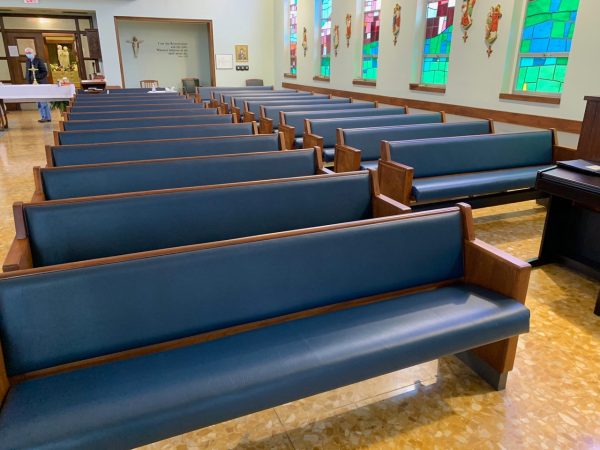 Pew Cushions for Churches Blue