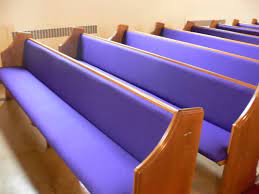 Pew Cushions for Churches purple