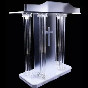 Plexiglass-Church-Speech-Podium-Acrylic-Lectern-for-Pulpit-Event-Wedding-Prayer