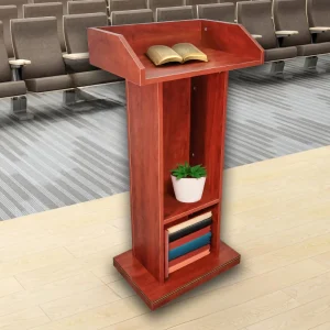 Podium Wood Deluxe Reception Lectern Debate, Church Pulpit, Funeral, Hotel Hostess