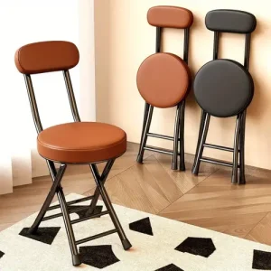 Portable Folding Chair with Padded Backrest Suitable For Library. Office Use, Conference