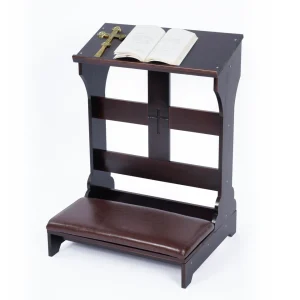 Prayer Bench Tool Table Chair Kneeler with Cushion for Church Bible Reading