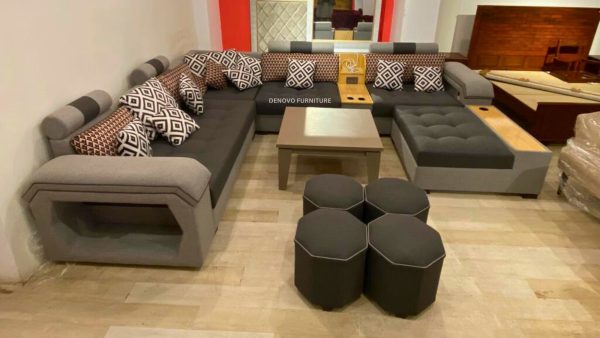 Set sofa with side stools