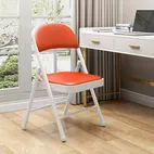 Simple Seater Library Chair – Orange