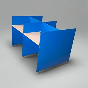 Four Person Workstation ( Blue )