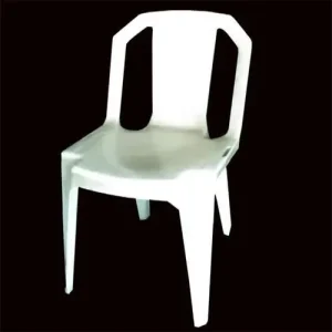 Strong Stackable Plastic Chair-White