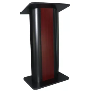Wide-Curved-Podium-Pedestal-Church-Pulpit-Church-Conference-Lectern-Steel-Wood