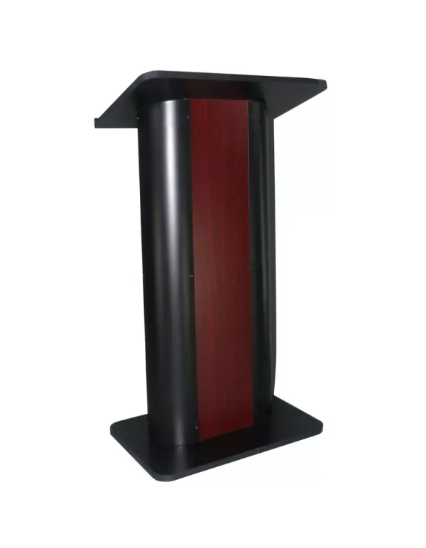 Wide-Curved-Podium-Pedestal-Church-Pulpit-Church-Conference-Lectern-Steel-Wood