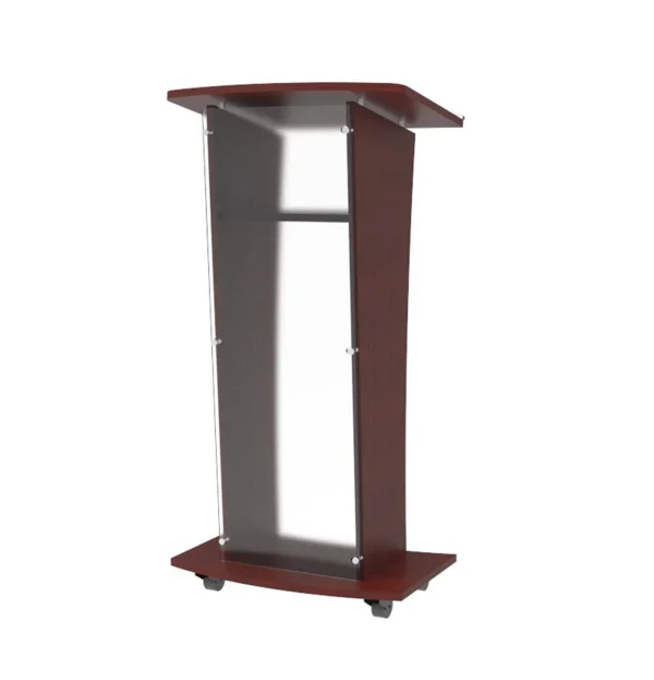 Wood-Acryilic-Podium-Church-Pulpit-Frost-Event-Speaker-Pulpit-Lectern-School