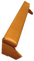 Wooden with Leather Pew Kneeler.