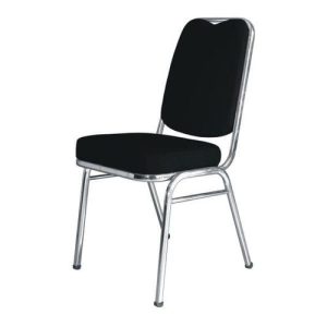 Banquet Chair Chrome Library Chair – Black