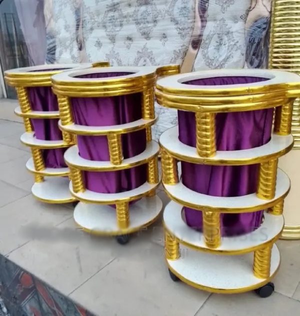 Modern Offering Bag and Basket - Purple