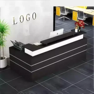 Modern Reception Desk Brown 1.8m