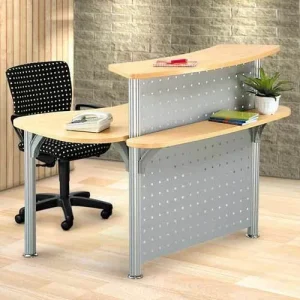 Reception Desk With Chair For Office Use