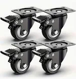 4 Pcs Set Heavy Duty Castor Wheel Non-Slip Mute Chair ( Click to view other images )