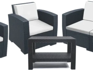 4 -Seater Lounge Set ( Black & White )