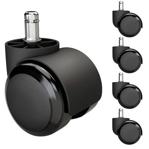 5 Pcs Hard Floor Castors Universal Desk Chair Wheels ( Click to view other images )