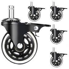 5pcs Wheels for Office Chairs, Universal Durable Office Chair Castors ( Click to view more related images )