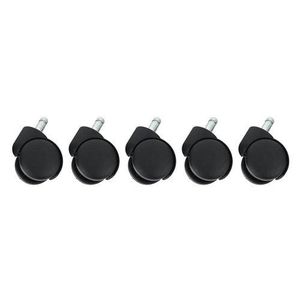 50mm Office Chair Roller Castor Wheels Set of 5 Black ( Click to view more related Images )