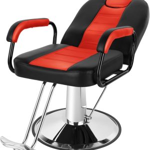 Artist hand Salon Chair for Hair Stylist Reclining Barber Chair Heavy Duty Hydraulic Hairdresser Chair Spa Furniture Shampoo Extra Wider Seat Beauty Hair Salon Equipment